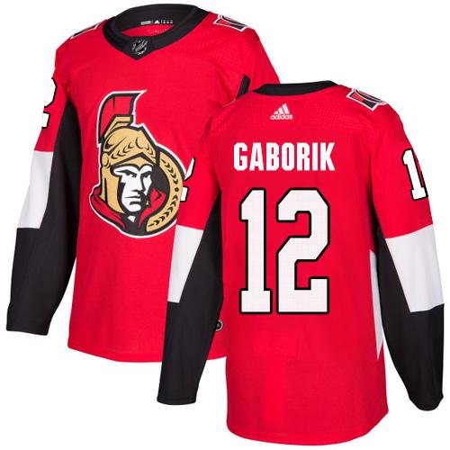 Adidas Men Ottawa Senators #12 Marian Gaborik Red Home Authentic Stitched NHL Jersey->ottawa senators->NHL Jersey